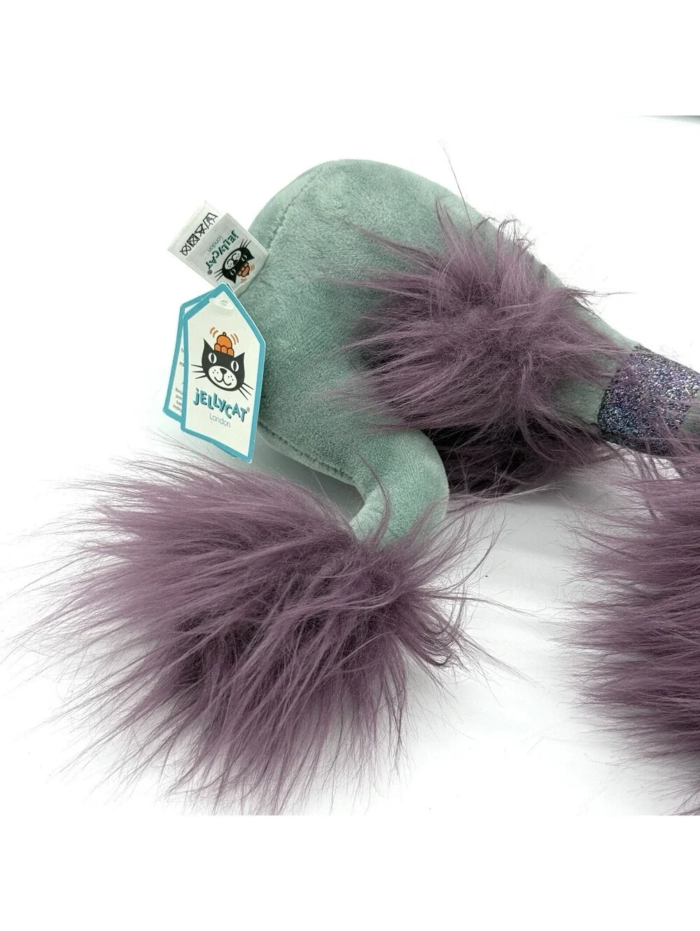 Jellycat Curiosity Seahorse Soft Toy Teal Purple Plush Stuffed Animal With Tag